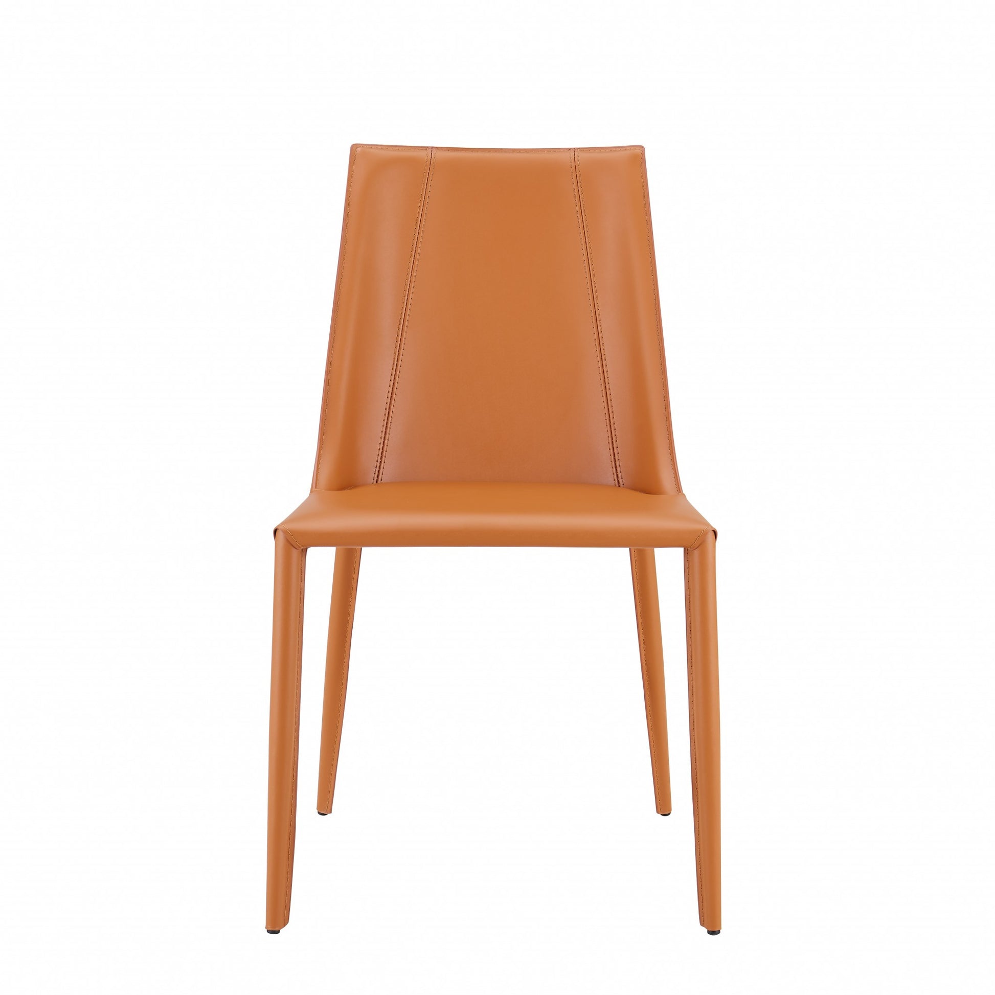 Sleek All Black Faux Leather Dining Or Side Chair By Homeroots | Dining Chairs | Modishstore - 9