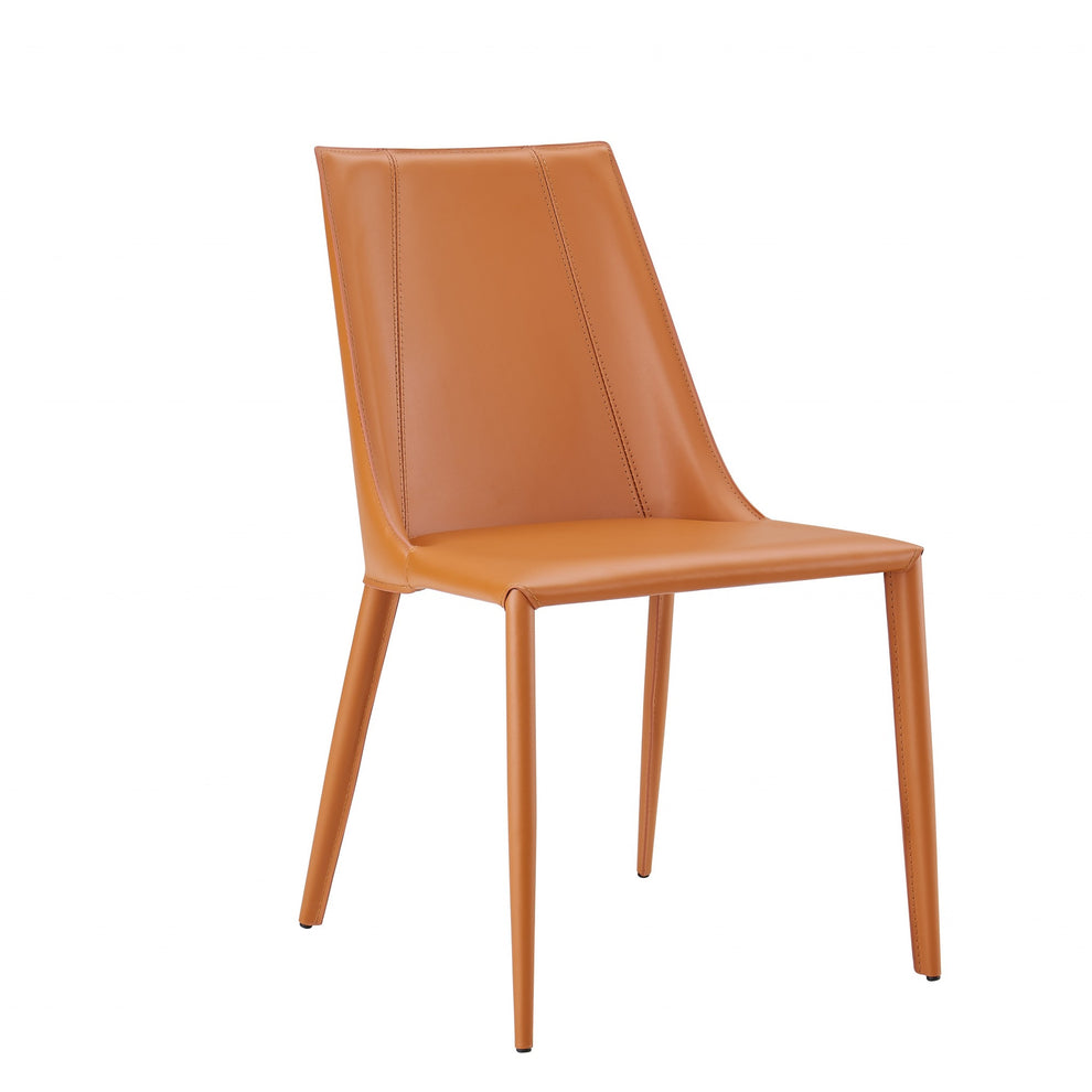 Sleek All Black Faux Leather Dining Or Side Chair By Homeroots | Dining Chairs | Modishstore - 10