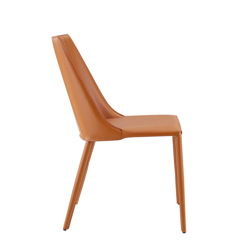 Sleek All Black Faux Leather Dining Or Side Chair By Homeroots | Dining Chairs | Modishstore - 11