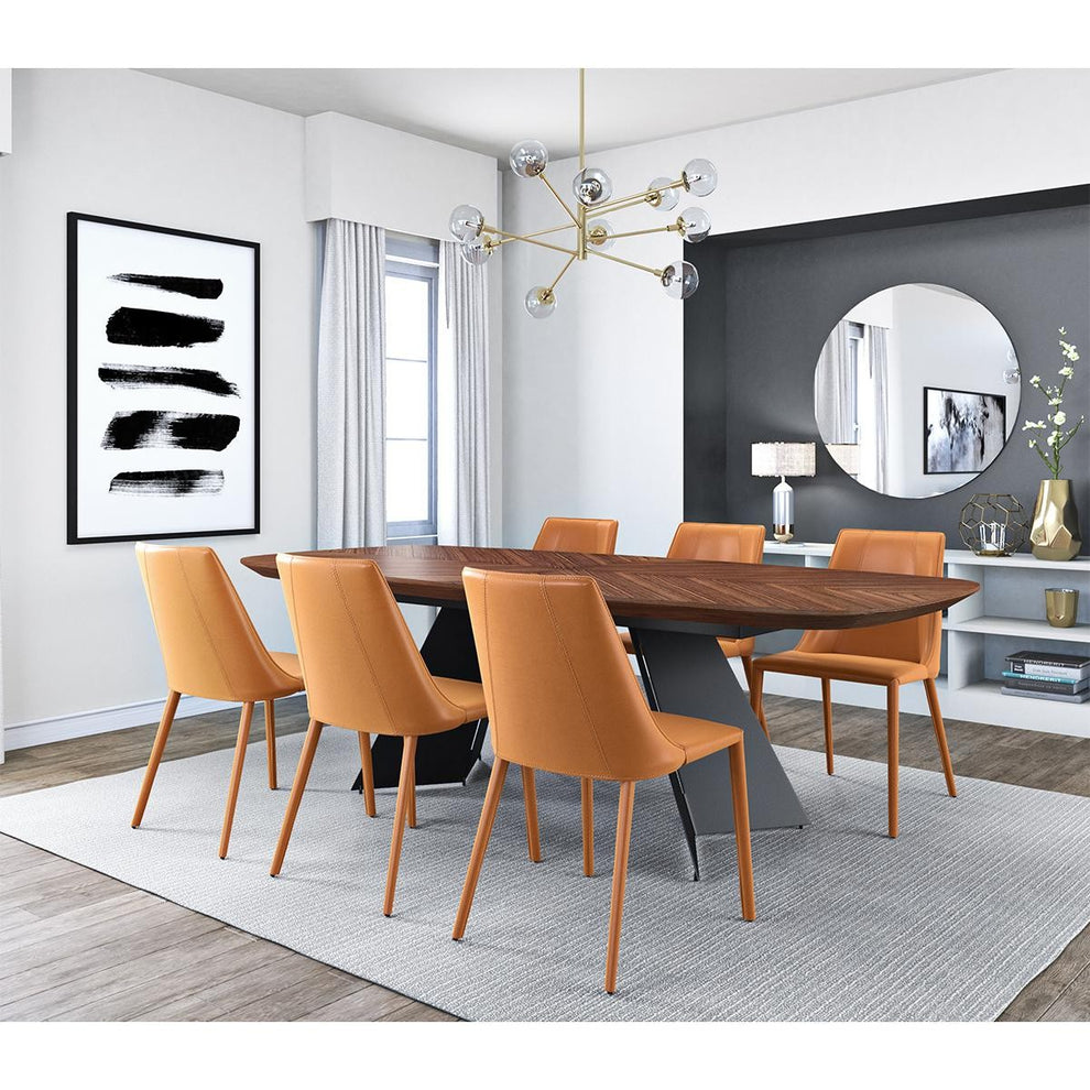 Sleek All Black Faux Leather Dining Or Side Chair By Homeroots | Dining Chairs | Modishstore - 14