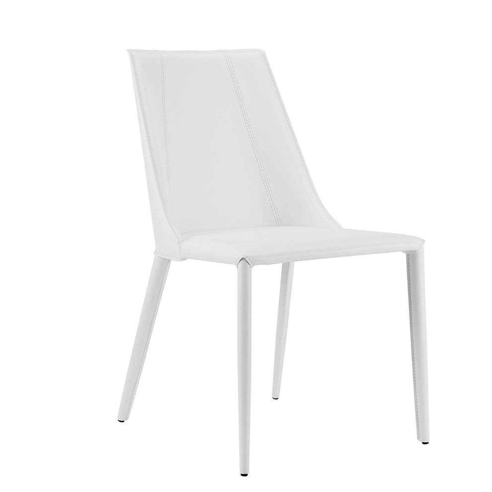Sleek All Black Faux Leather Dining Or Side Chair By Homeroots | Dining Chairs | Modishstore - 22