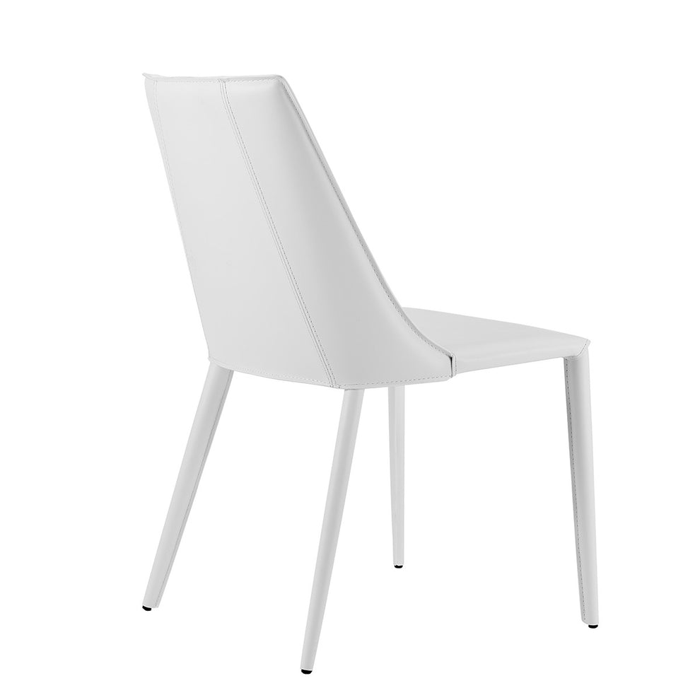 Sleek All Black Faux Leather Dining Or Side Chair By Homeroots | Dining Chairs | Modishstore - 24