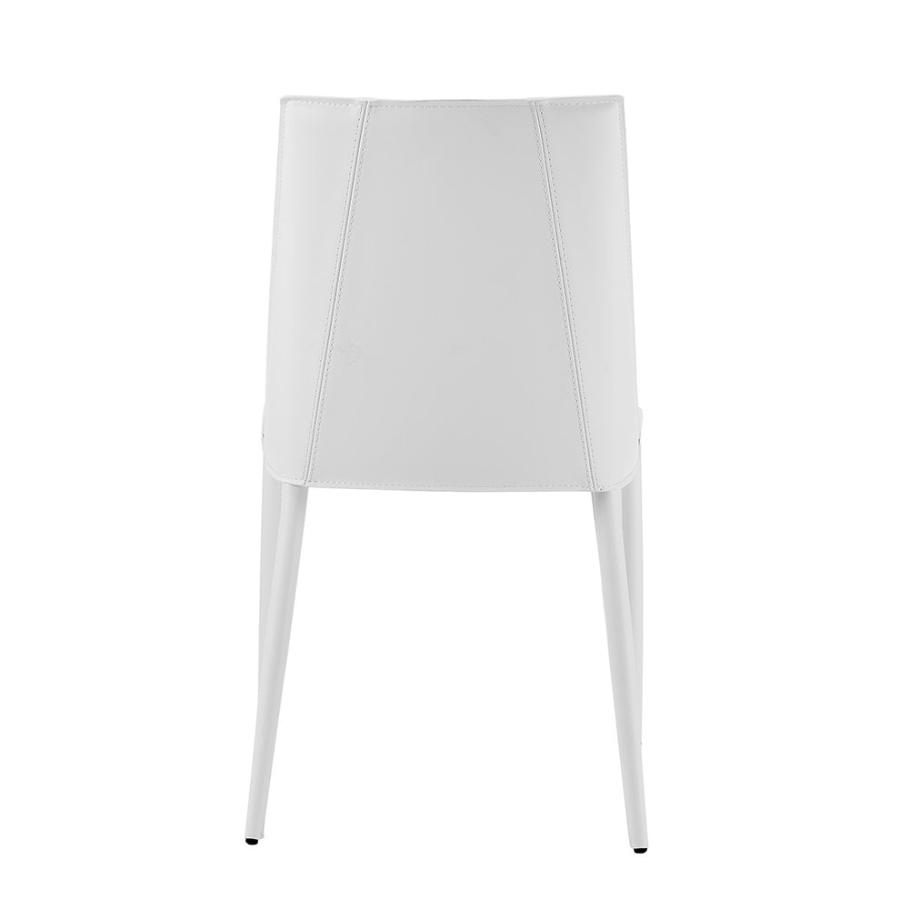 Sleek All Black Faux Leather Dining Or Side Chair By Homeroots | Dining Chairs | Modishstore - 25