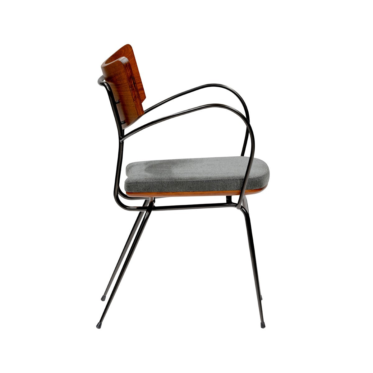 Set Of Two Wood And Steel Armchairs By Homeroots | Dining Chairs | Modishstore - 3