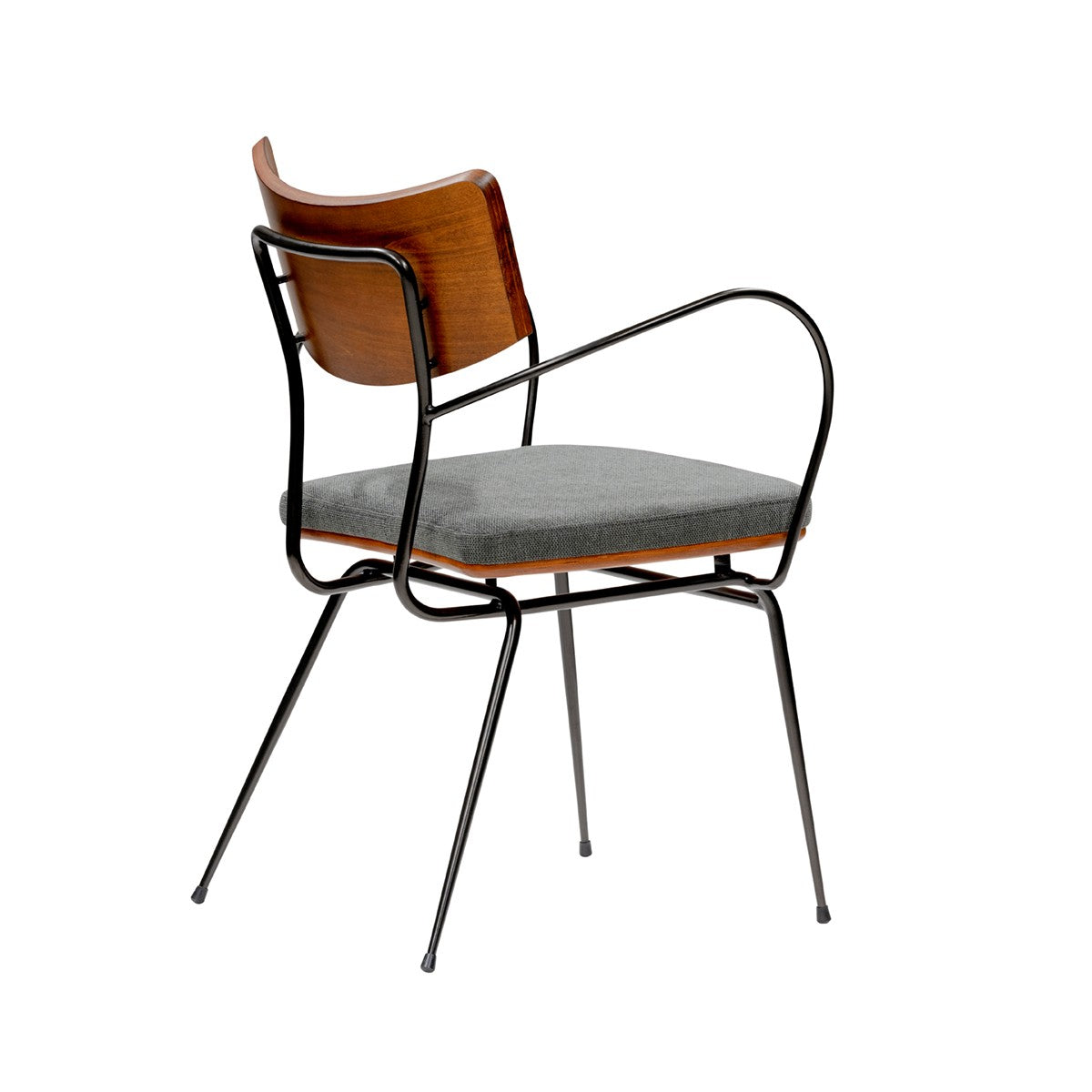 Set Of Two Wood And Steel Armchairs By Homeroots | Dining Chairs | Modishstore - 4