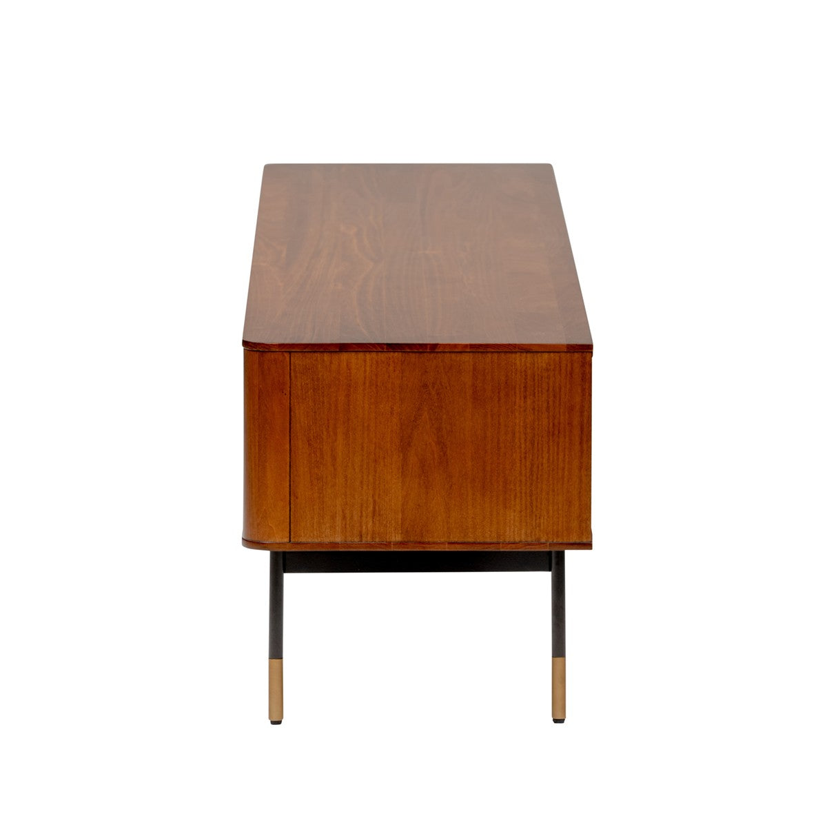 Brown Wood and Wicker Media Stand By Homeroots | TV Stands | Modishstore - 7