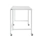 White Metal Minimalist Folding Table Desk By Homeroots | Desks | Modishstore - 3