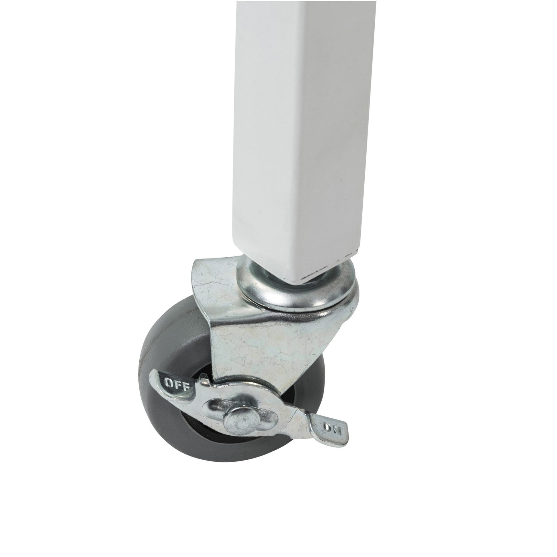 White Metal Minimalist Folding Table Desk By Homeroots | Desks | Modishstore - 8