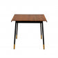 Brown Wood Dining Table With Black Steel Legs By Homeroots | Dining Tables | Modishstore - 4
