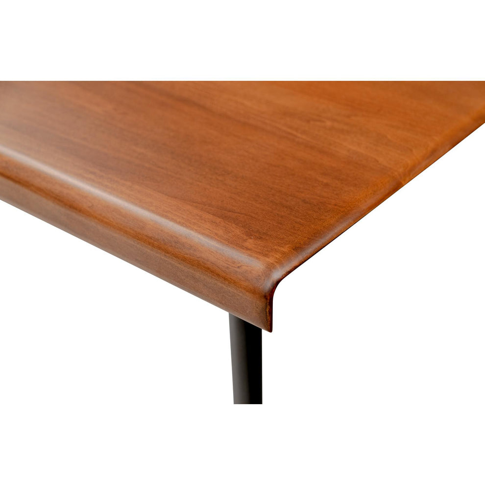 Brown Wood Dining Table With Black Steel Legs By Homeroots | Dining Tables | Modishstore - 5