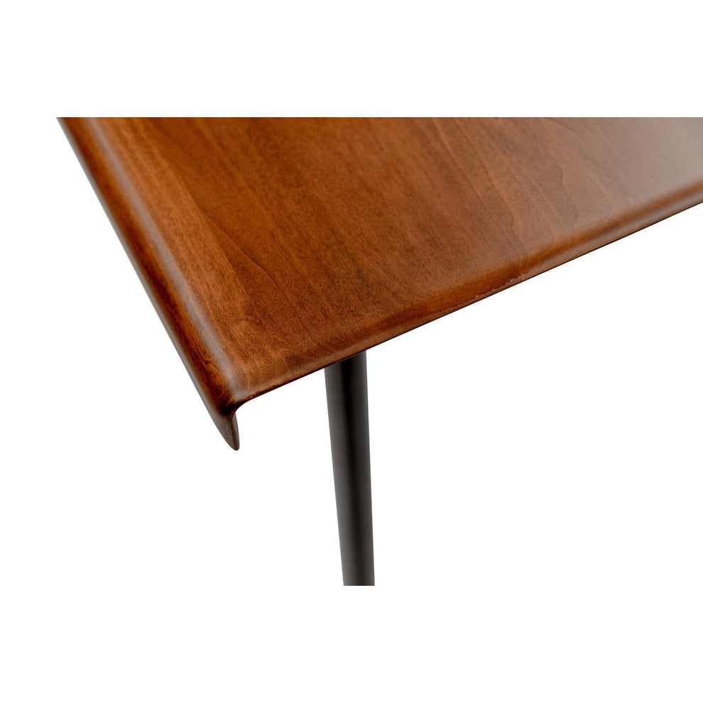 Brown Wood Dining Table With Black Steel Legs By Homeroots | Dining Tables | Modishstore - 6