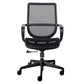 Black Mesh Office Chair with Metal Frame By Homeroots | Office Chairs | Modishstore - 2