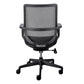 Black Mesh Office Chair with Metal Frame By Homeroots | Office Chairs | Modishstore - 6