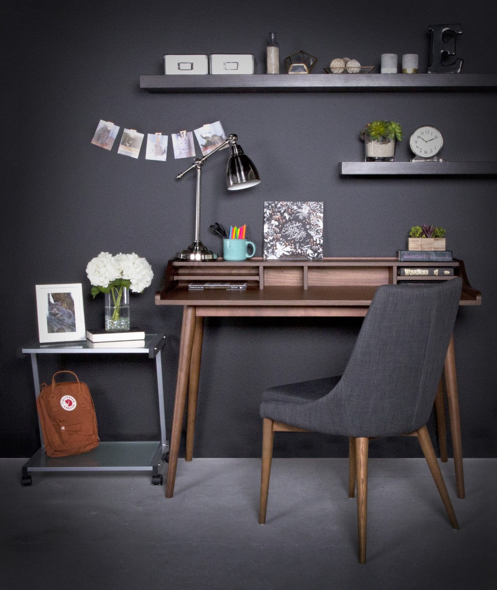 Silver and Frosted Glass Rolling Printer Cart By Homeroots | Shelves & Shelving Units | Modishstore