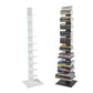 White Metal Ten Shelf Modern Tower Bookcase By Homeroots | Shelves & Shelving Units | Modishstore - 8