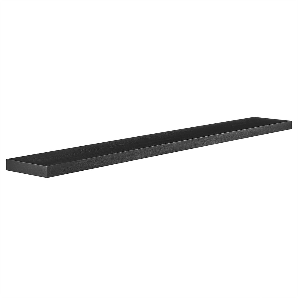 75" Dark Gray Whitewash Wooden Floating Shelf By Homeroots | Wall Shelf | Modishstore - 9