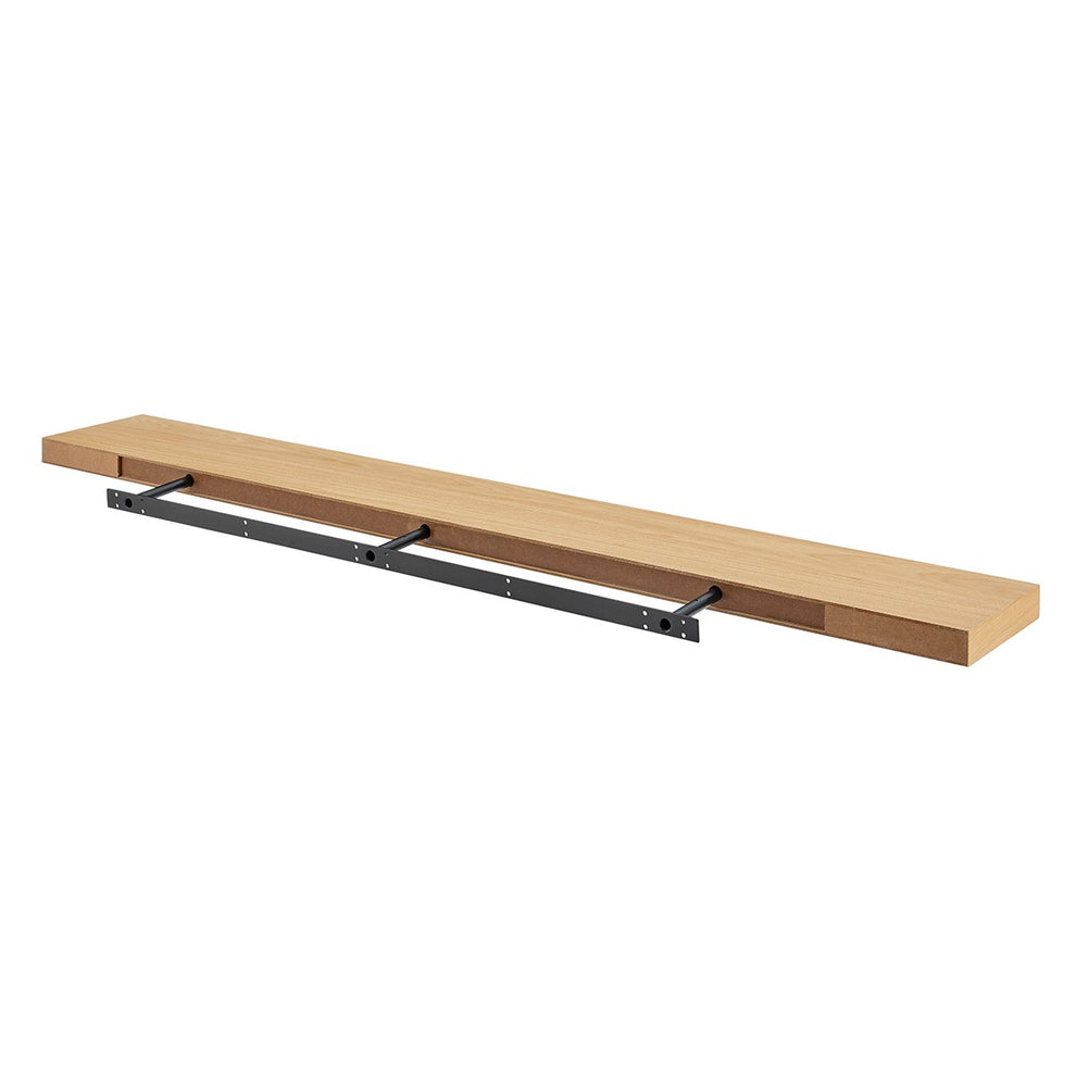 75" Dark Gray Whitewash Wooden Floating Shelf By Homeroots | Wall Shelf | Modishstore - 17