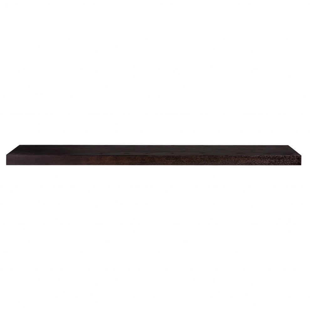 75" Dark Gray Whitewash Wooden Floating Shelf By Homeroots | Wall Shelf | Modishstore - 25