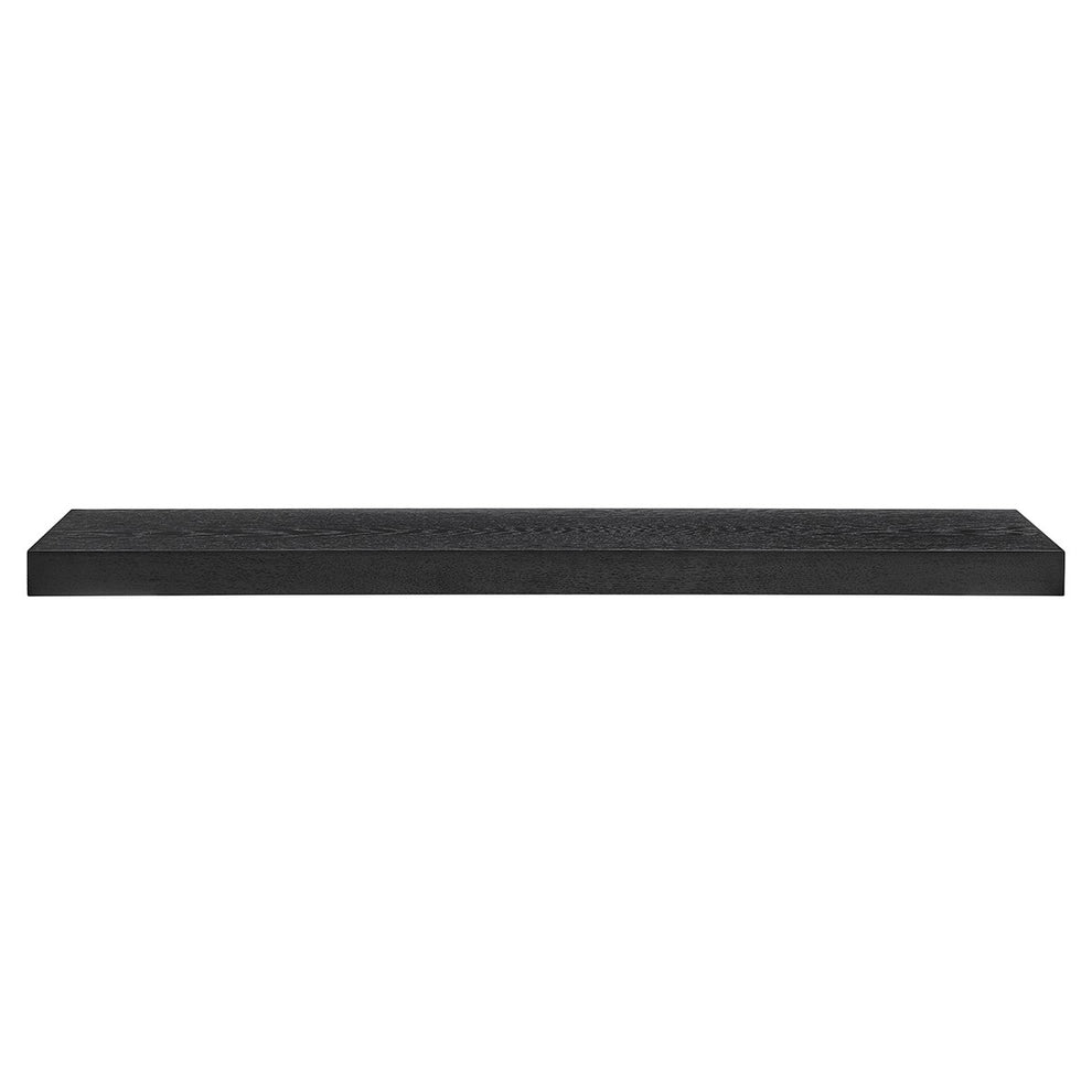 43" Dark Gray Whitewash Wooden Floating Shelf By Homeroots | Wall Shelf | Modishstore - 9