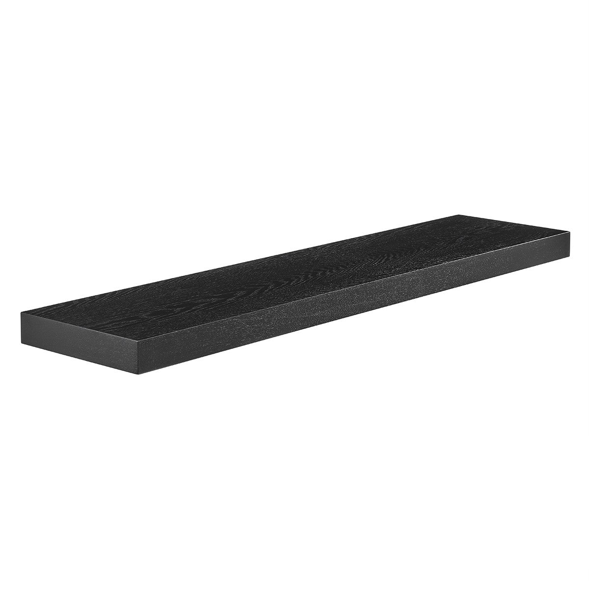 43" Dark Gray Whitewash Wooden Floating Shelf By Homeroots | Wall Shelf | Modishstore - 10