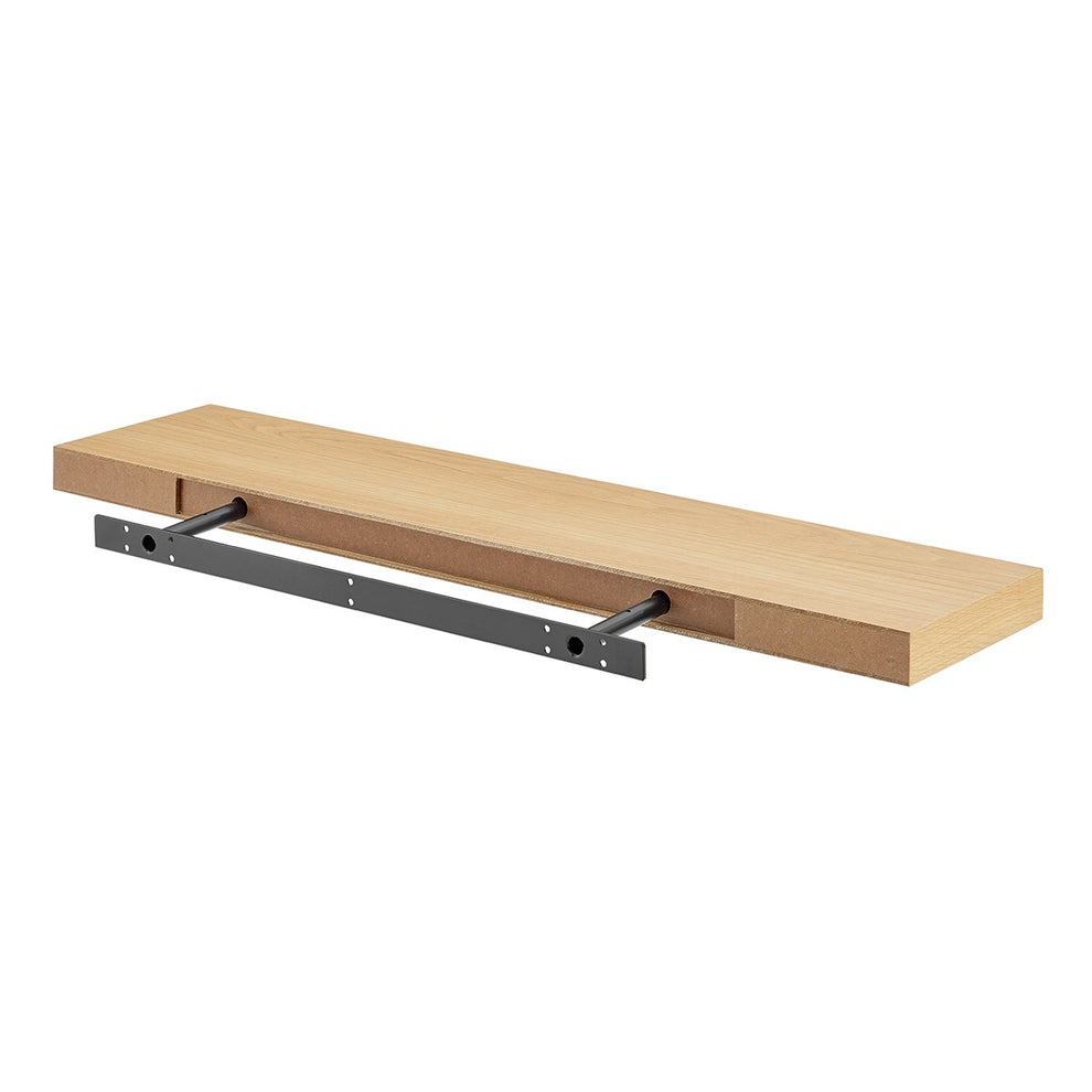 43" Dark Gray Whitewash Wooden Floating Shelf By Homeroots | Wall Shelf | Modishstore - 17