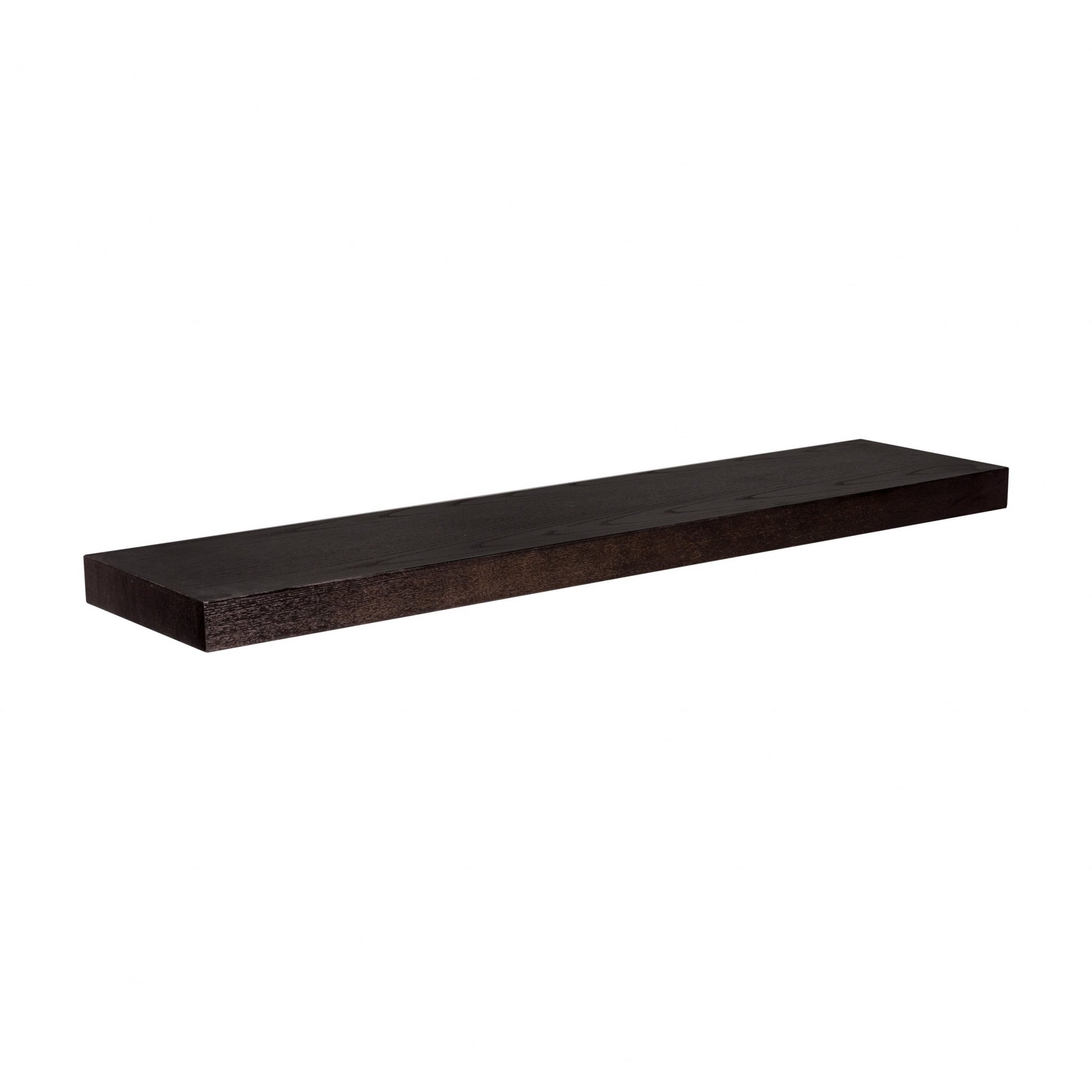 43" Dark Gray Whitewash Wooden Floating Shelf By Homeroots | Wall Shelf | Modishstore - 23