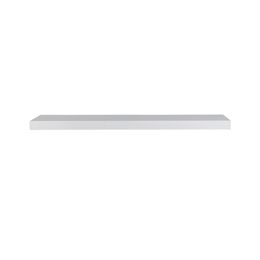 43" Dark Gray Whitewash Wooden Floating Shelf By Homeroots | Wall Shelf | Modishstore - 30