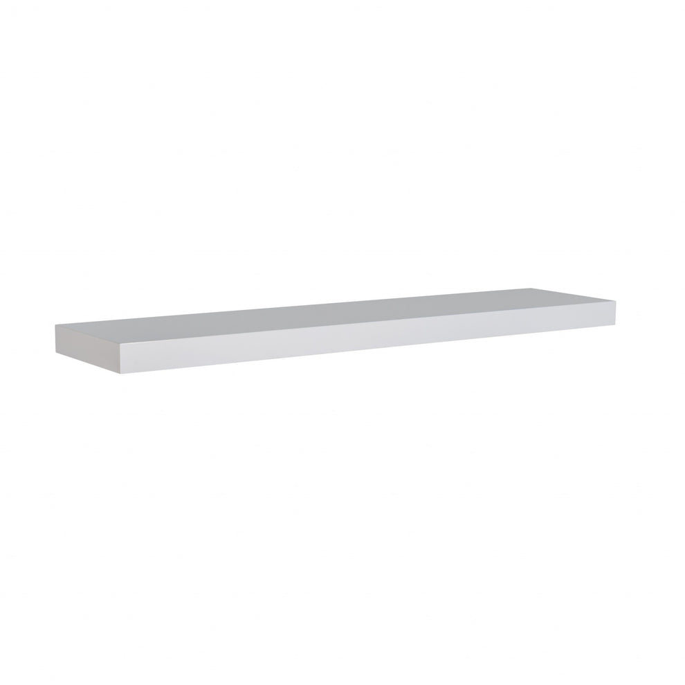 43" Dark Gray Whitewash Wooden Floating Shelf By Homeroots | Wall Shelf | Modishstore - 31