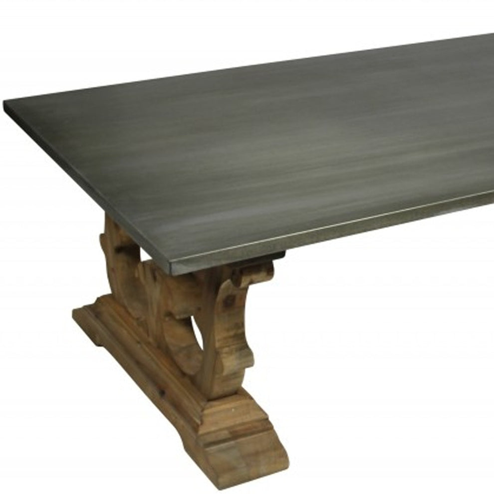 Rectangular Decorative Base Coffee Table By Homeroots | Coffee Tables | Modishstore - 3