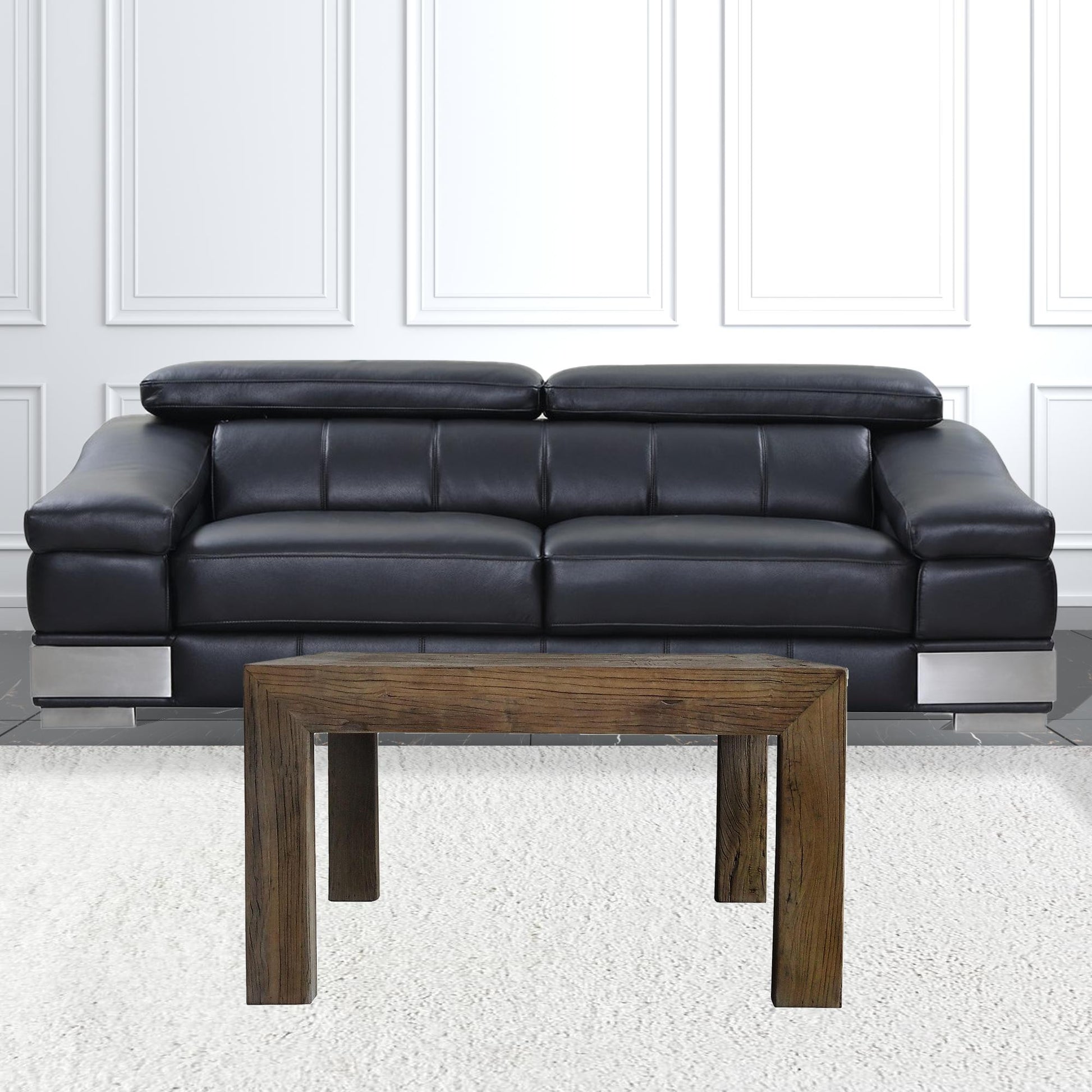 Classic Rectangular Wooden Coffee Table By Homeroots | Coffee Tables | Modishstore - 2