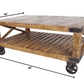 Traditional Cart Style Wooden Coffee Table By Homeroots | Coffee Tables | Modishstore - 4