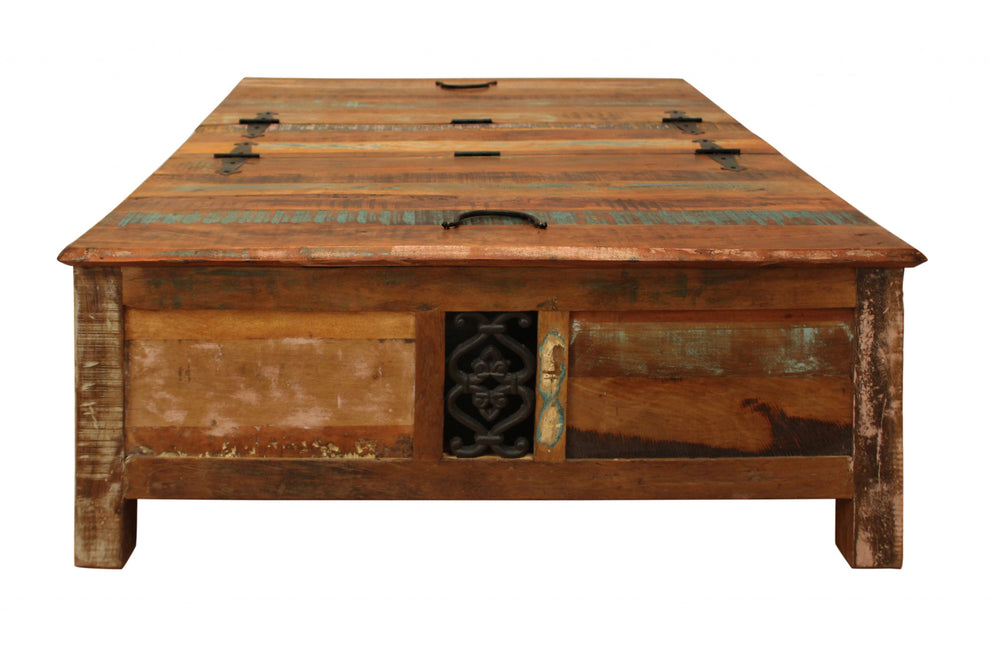 Rectangular Storage Wood Coffee Table By Homeroots | Coffee Tables | Modishstore - 4
