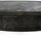 Black Carved Round Wooden Coffee Table By Homeroots | Coffee Tables | Modishstore - 4