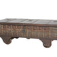 Brown Wheel Antique Coffee Table By Homeroots