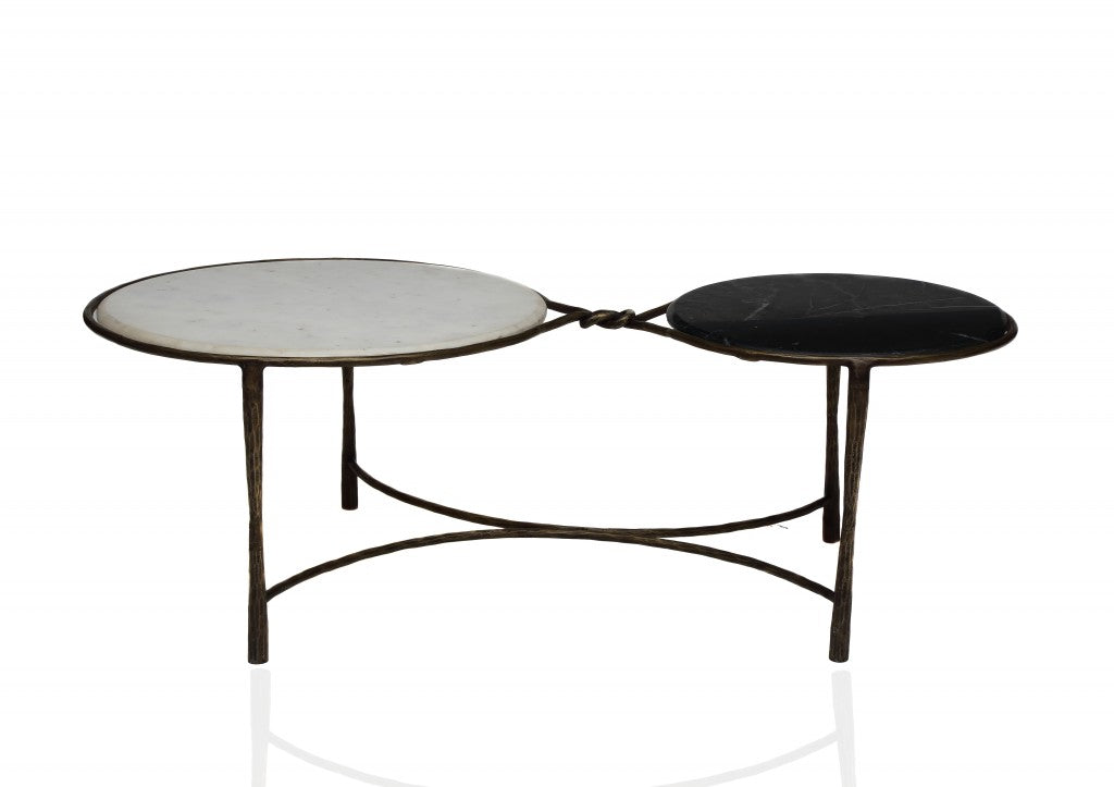 Mid Century Dual Rim Coffee Table By Homeroots | Coffee Tables | Modishstore