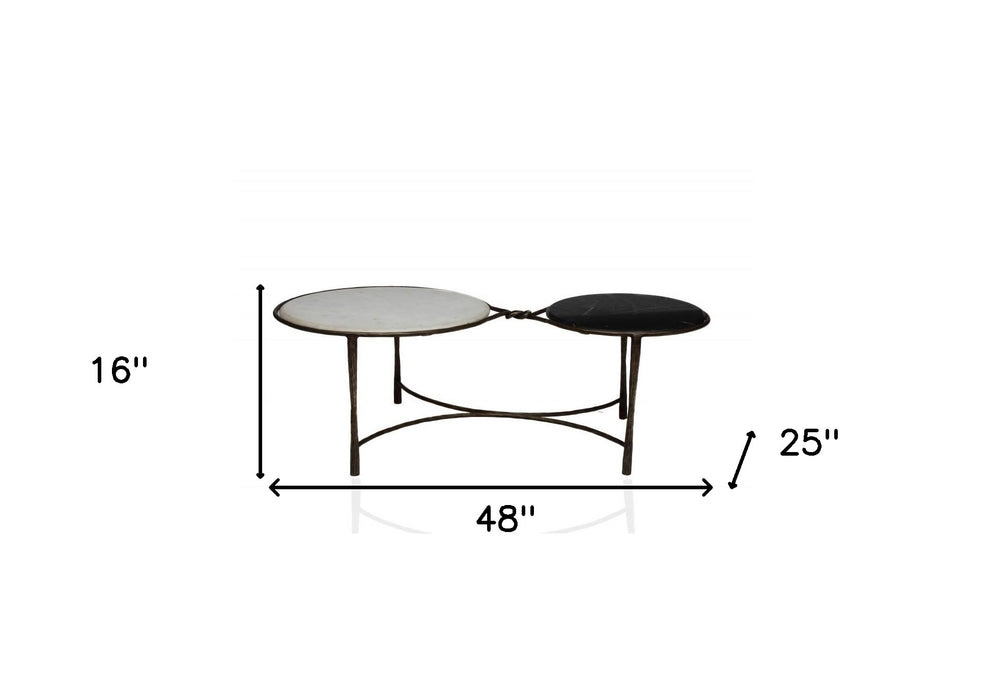 Mid Century Dual Rim Coffee Table By Homeroots | Coffee Tables | Modishstore - 5