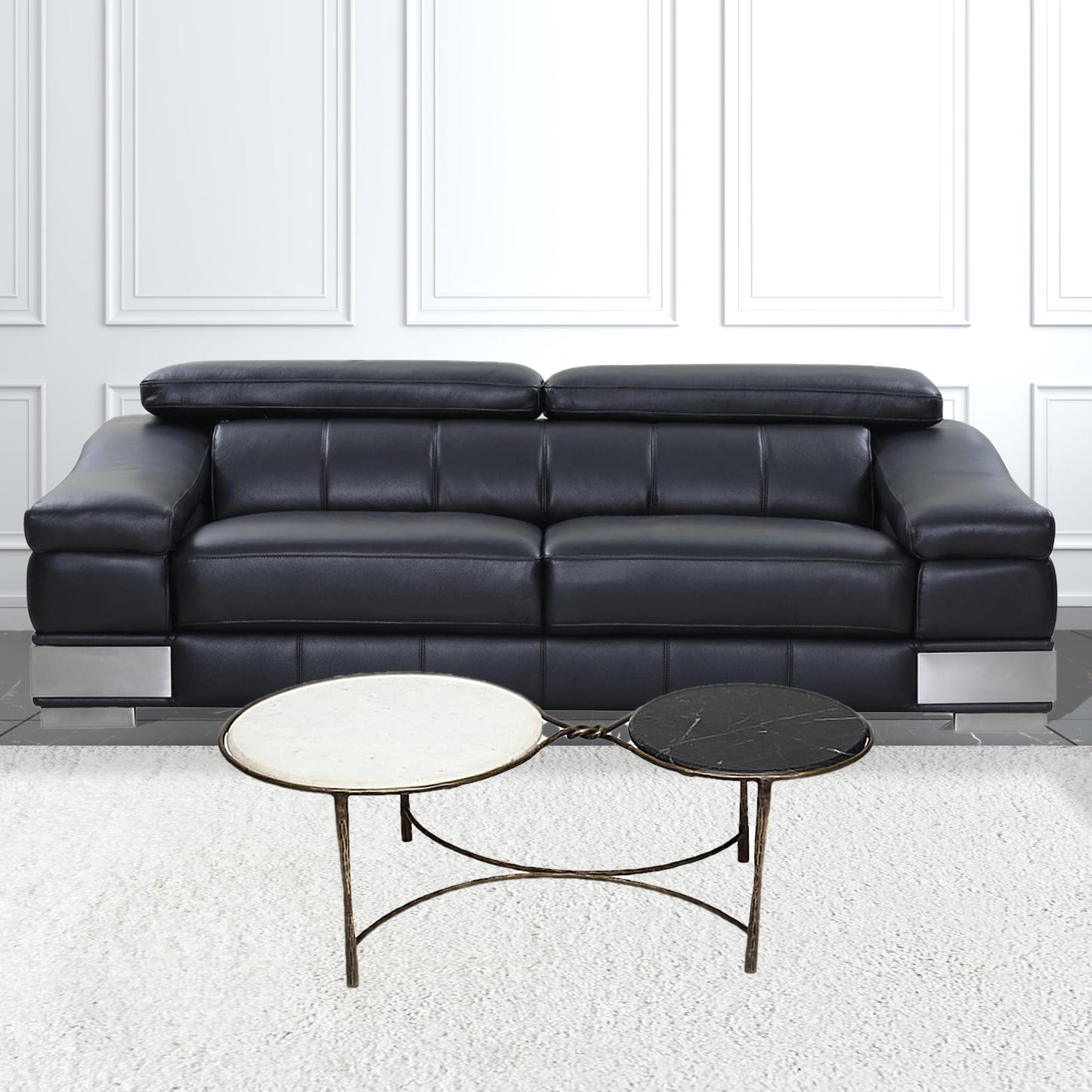 Mid Century Dual Rim Coffee Table By Homeroots | Coffee Tables | Modishstore - 4