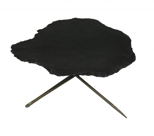 Set of 2 Black Live Edge Coffee Tables By Homeroots | Coffee Tables | Modishstore