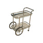 Modern Rolling Bar Cart Serving Trolley By Homeroots | Sculptures | Modishstore