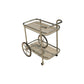 Modern Rolling Bar Cart Serving Trolley By Homeroots | Sculptures | Modishstore - 2