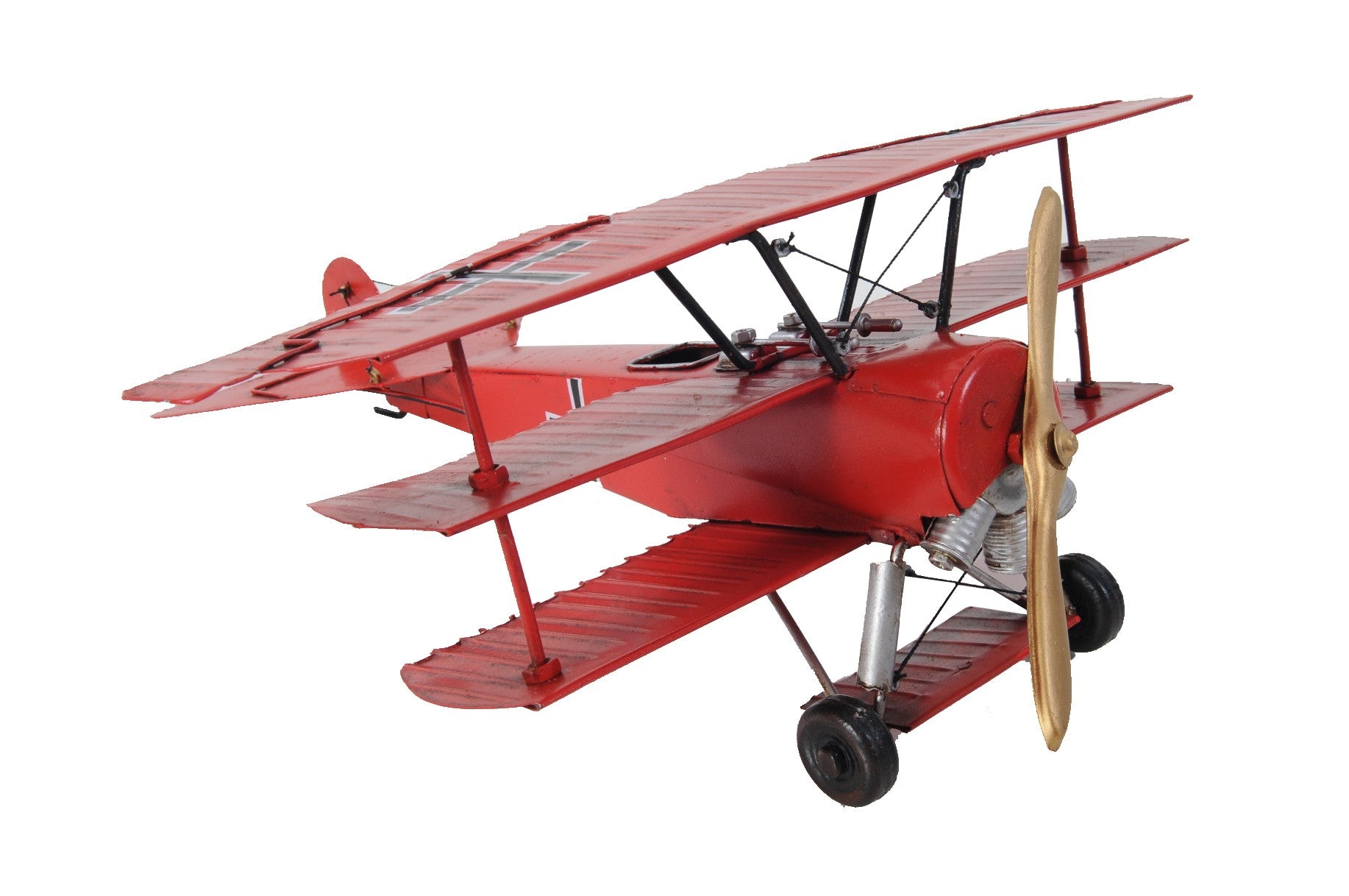 c1916 Red Baron Fokker Triplane Model Sculpture By Homeroots | Sculptures | Modishstore - 3
