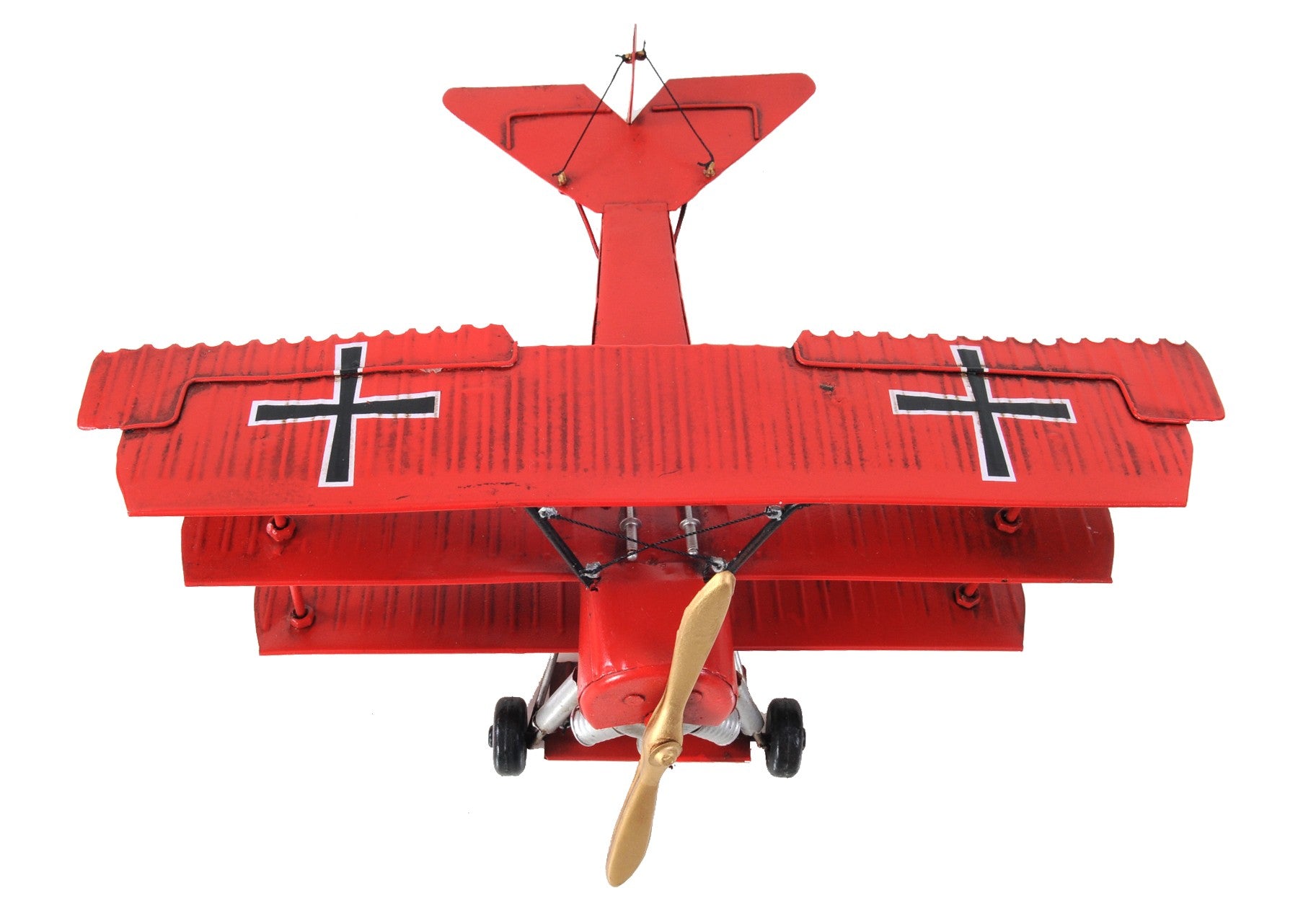 c1916 Red Baron Fokker Triplane Model Sculpture By Homeroots | Sculptures | Modishstore - 4