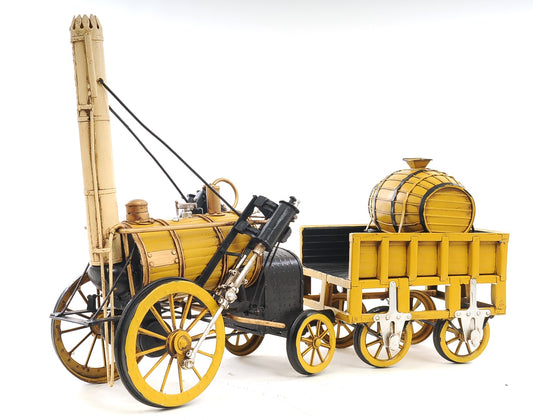 c1829 Yellow Rocket Steam Engine Model Sculpture By Homeroots | Sculptures | Modishstore
