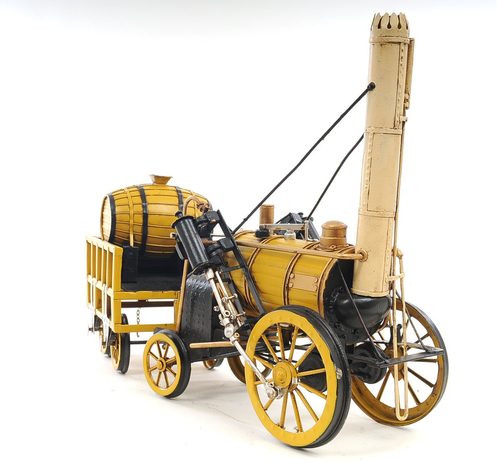 c1829 Yellow Rocket Steam Engine Model Sculpture By Homeroots | Sculptures | Modishstore - 2