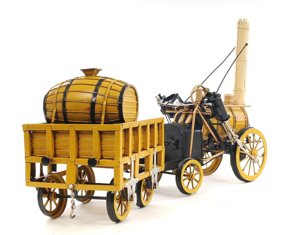 c1829 Yellow Rocket Steam Engine Model Sculpture By Homeroots | Sculptures | Modishstore - 3