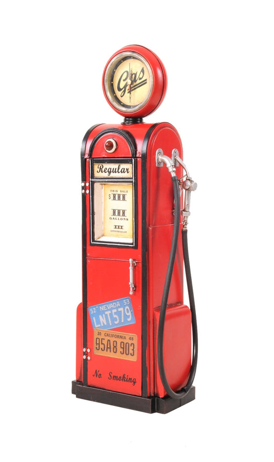 Gas Pump Clock Sculpture By Homeroots | Sculptures | Modishstore