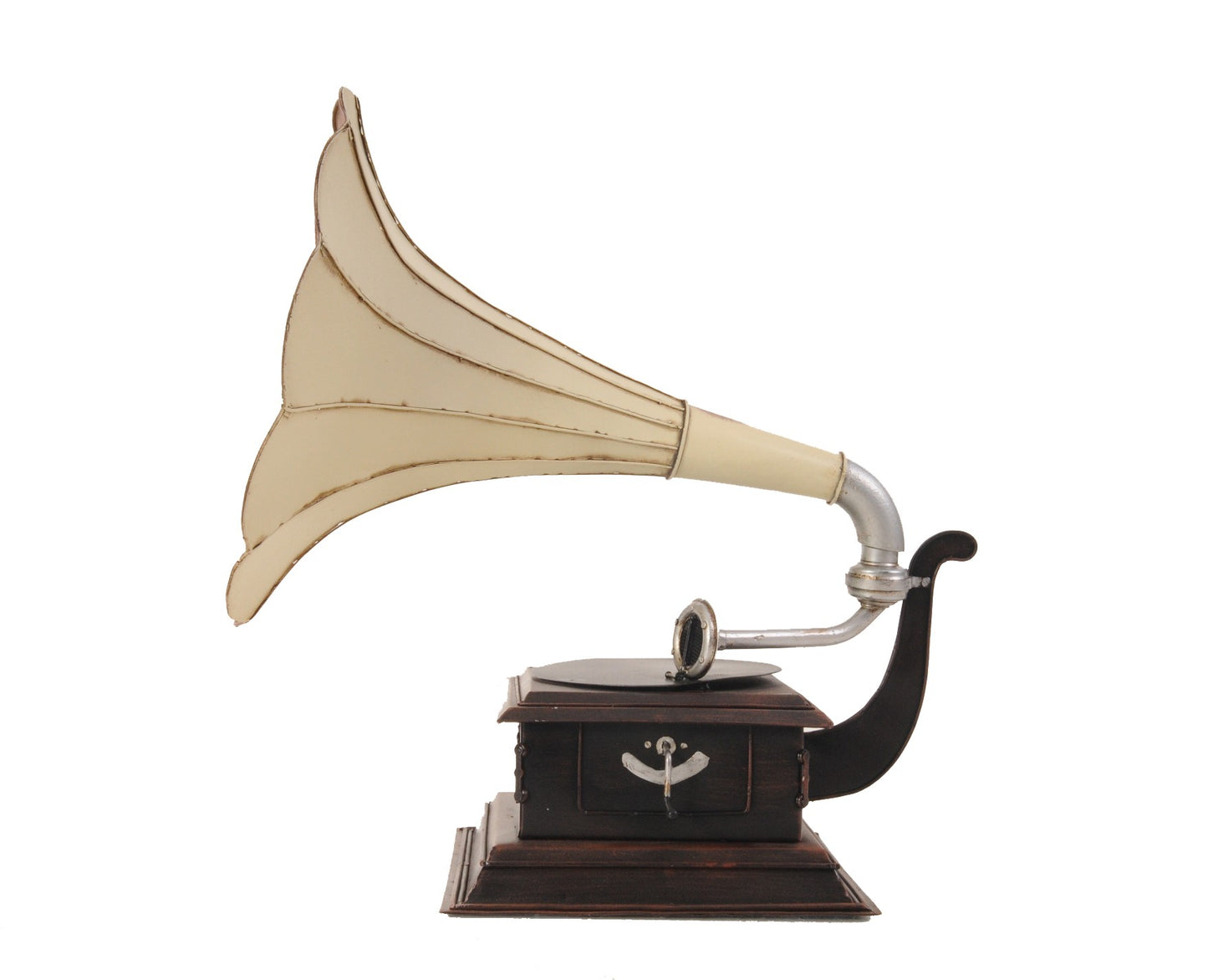c1911 HMV Gramophone Built to Scale Model Sculpture By Homeroots | Sculptures | Modishstore - 2