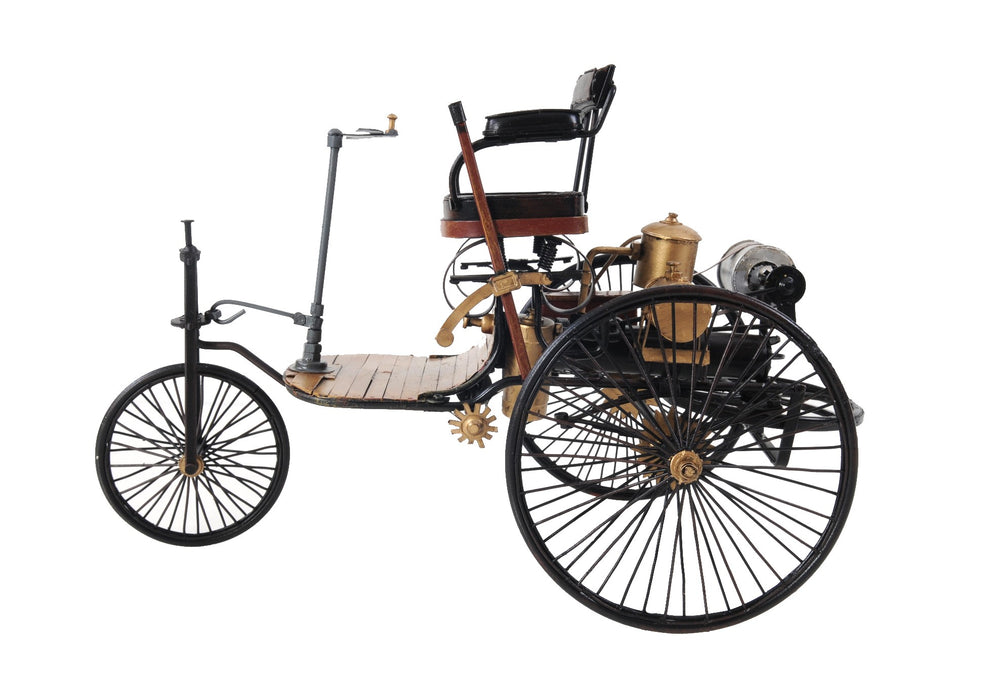 c1886 Three Wheeled Mercedes Benz Motor Car Sculpture By Homeroots | Sculptures | Modishstore - 2