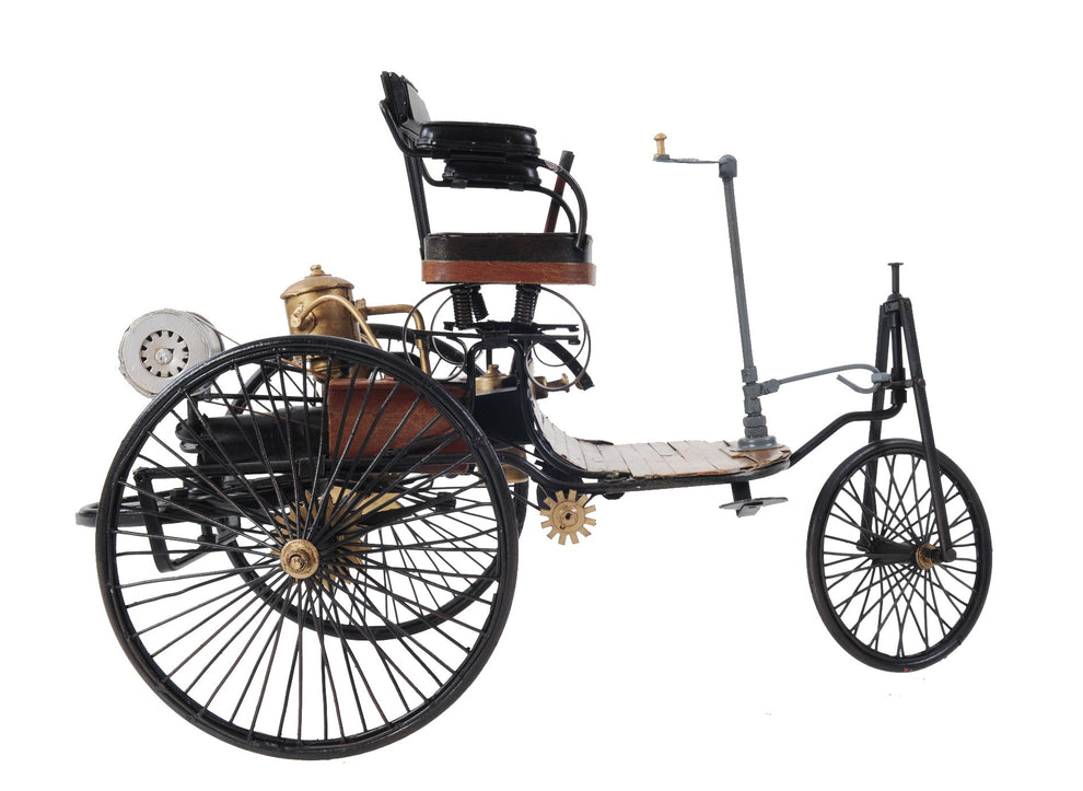 c1886 Three Wheeled Mercedes Benz Motor Car Sculpture By Homeroots | Sculptures | Modishstore - 5