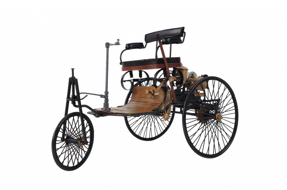 c1886 Three Wheeled Mercedes Benz Motor Car Sculpture By Homeroots | Sculptures | Modishstore - 6